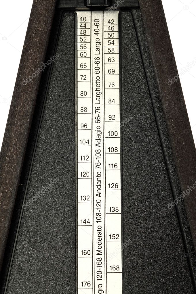 Closeup Of Tempo Settings Metronome Stock Photo Jeffwqc 2145395