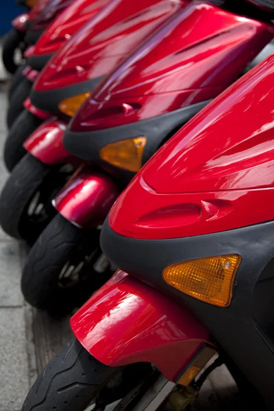 Scooters in line — Stock Photo, Image