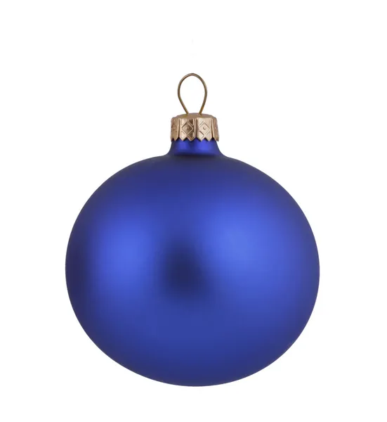 Kék karácsonyi labda — Stock Fotó