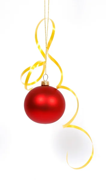 Christmas kırmızı cam top — Stok fotoğraf