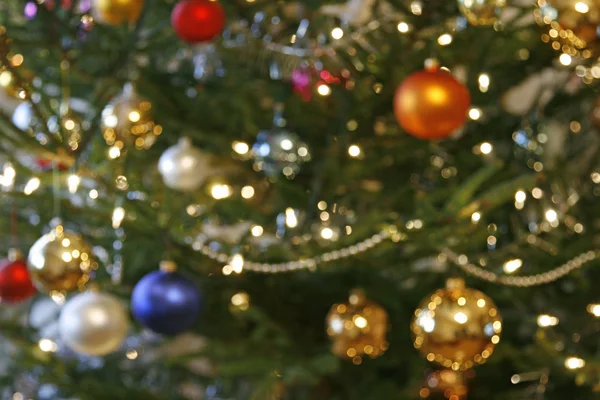 Wazig kerstboom — Stockfoto