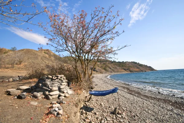 Canopy at the Black Sea coast, Crimea — Stock Photo, Image