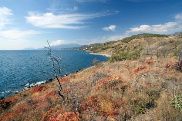 Black Sea coast in autumn — Stock Photo, Image