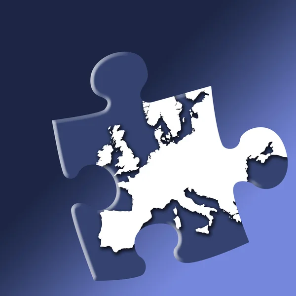 Rompecabezas europeo — Foto de Stock