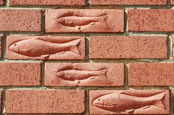 벽돌 물고기 모양 — 스톡 사진
