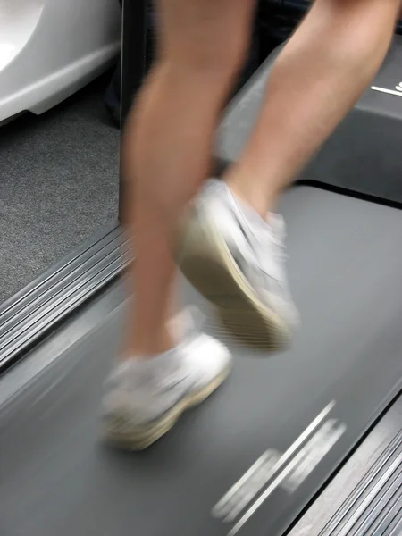 Man on treadmill — Stock Photo, Image