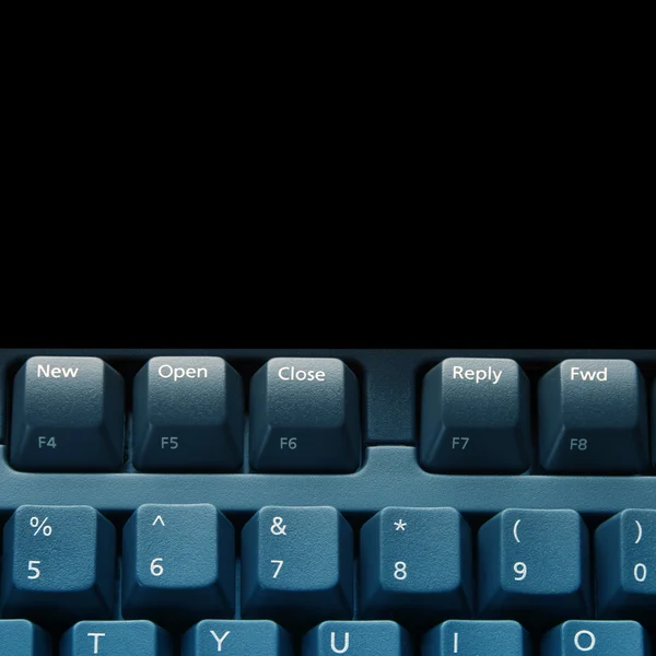 Клавиатура на черном — стоковое фото