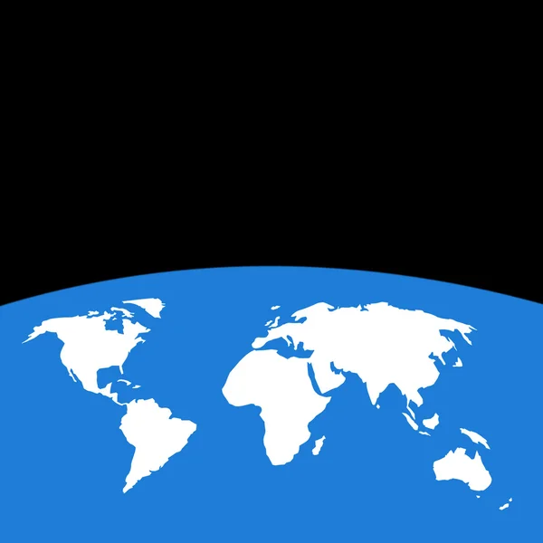 Mapa przeglądowa świata — Zdjęcie stockowe