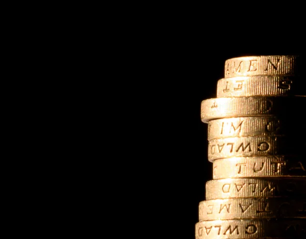 UK Pound coins — Stock Photo, Image