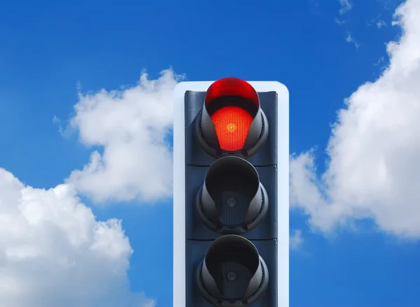 Red traffic light — Stock Photo, Image