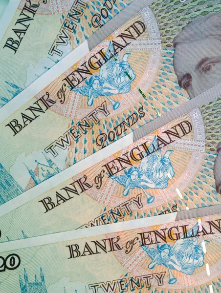 English Pound Notes — Stock Photo, Image