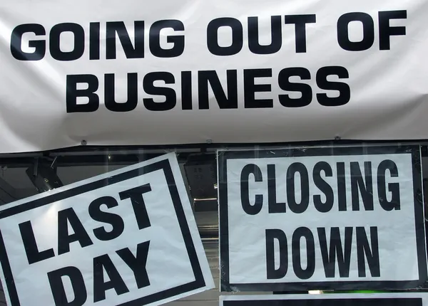 Closing down — Stock Photo, Image