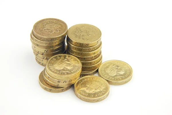 英国英镑硬币 — 图库照片