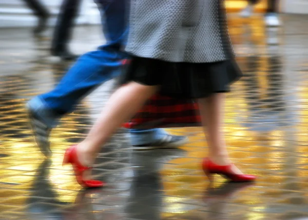 stock image High street shoppers