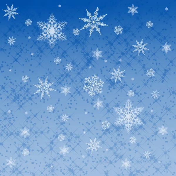Star ve kar tanesi desen — Stok fotoğraf