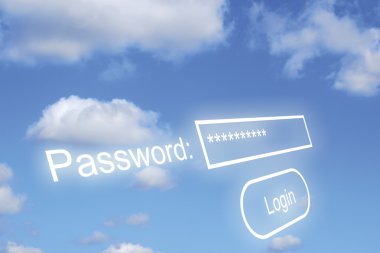 Password security clipart