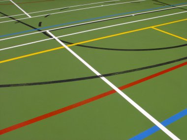 Interior of sports hall clipart