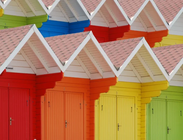 Scarborough beach huts — Stock Photo, Image