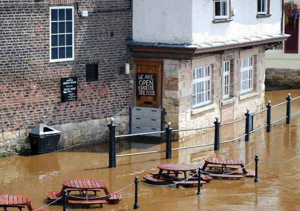Flussüberschwemmungen — Stockfoto