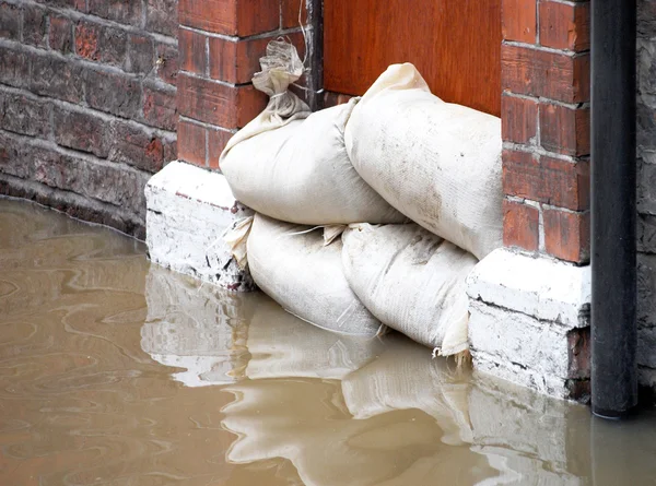 Defesas contra inundações — Fotografia de Stock