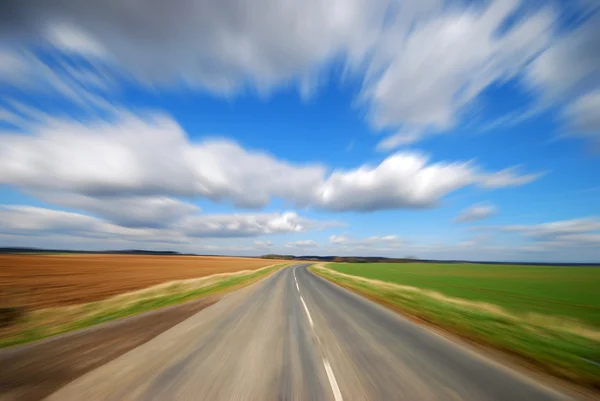 Country road zoom — Stockfoto