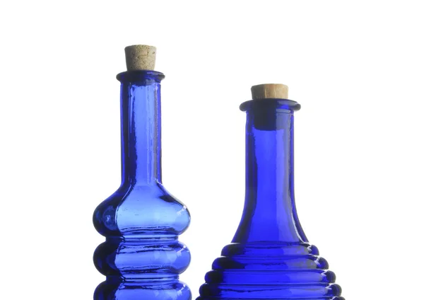 Μπλε μπουκάλια — Φωτογραφία Αρχείου