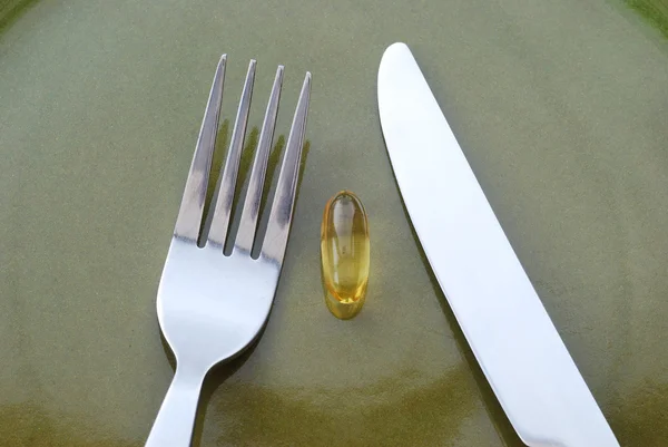 Fish oil suppliment — Stock Photo, Image