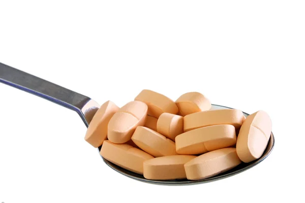 Vitamínové tablety — Stock fotografie