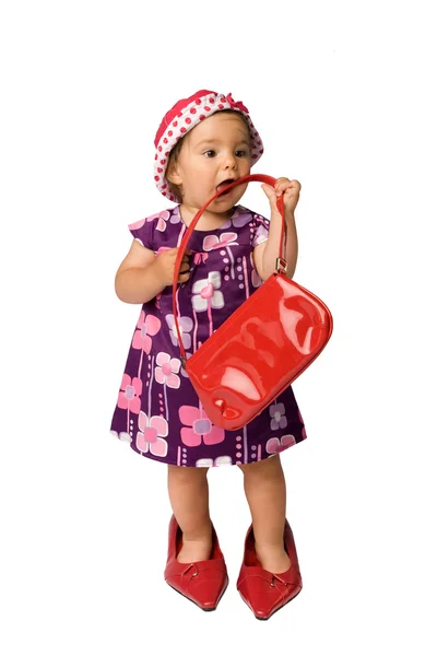 Bebê menina moda — Fotografia de Stock
