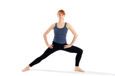 Woman in Yoga Pose clipart