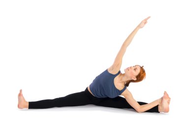 Woman doing Yoga Exercise clipart