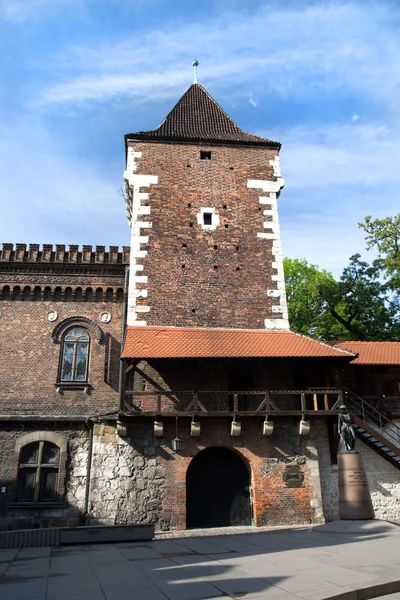 Średniowiecznych fortyfikacji w Krakowie — Zdjęcie stockowe