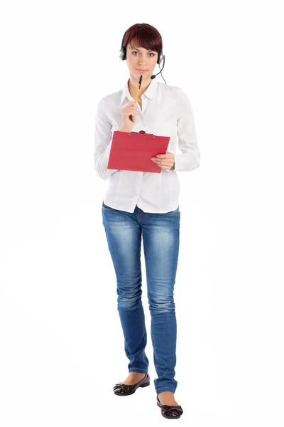 Female Customer Service Representative — Stock Photo, Image