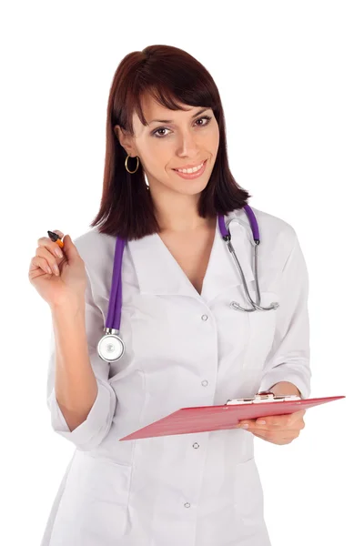 Young Cheerful Female Doctor — Stock Photo, Image