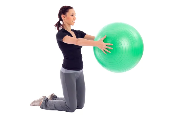 Gym Ball Exercise — Stock Photo, Image