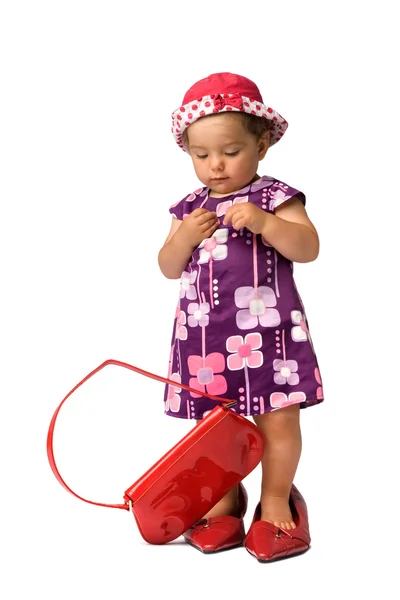 Fashion Baby Girl Posing — Stock Photo, Image