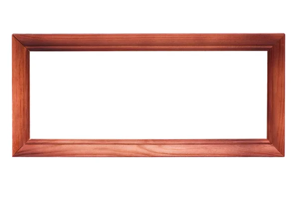 Lege bruin houten frame — Stockfoto
