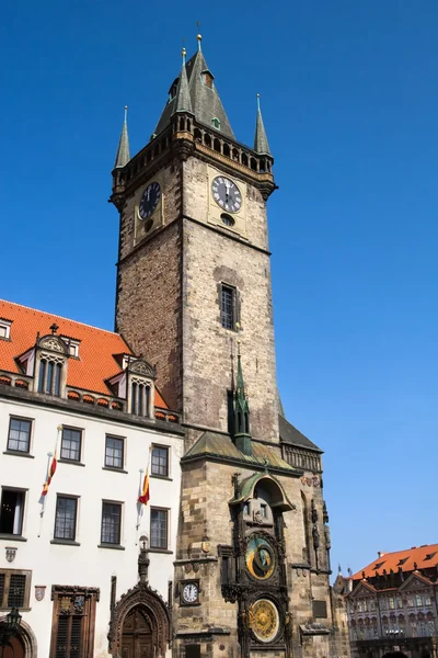 Prague Old City Hall Clock Tower — Stock Photo, Image