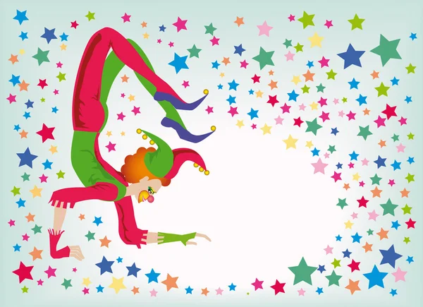 Jester-acrobat — Stock fotografie