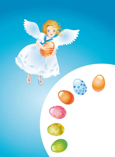 Easter reason with an angel-1 — Stock Photo, Image