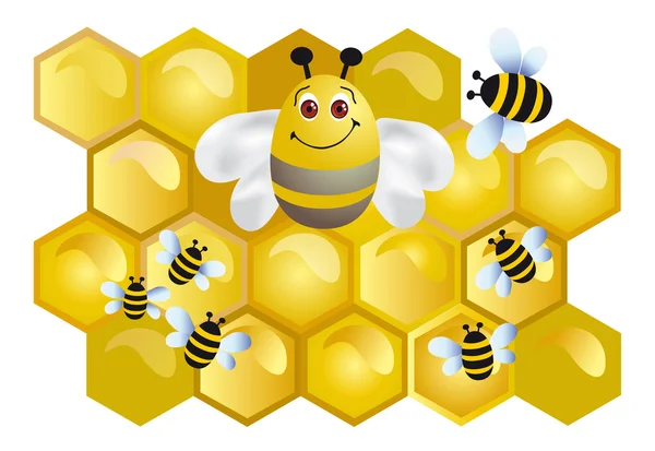 Fröhliche Biene — Stockfoto