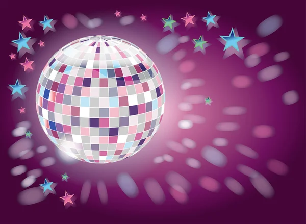 Szaro różowy discokugel — Zdjęcie stockowe