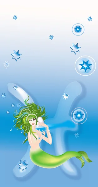 Pisces(sign of zodiac) — Stock Photo, Image