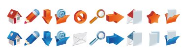 A set of the icons clipart