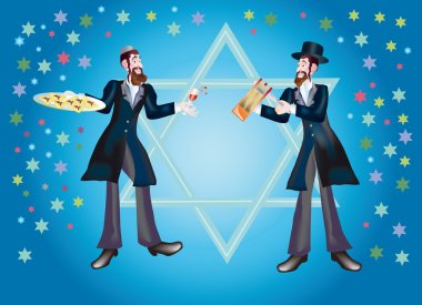 A merry holiday Purim clipart