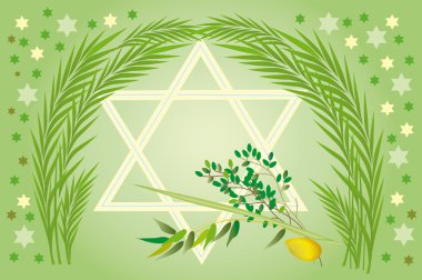 Jewish holiday of Sukkot Holiday clipart
