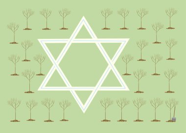 New Year of trees or Tu bi-Shvat clipart