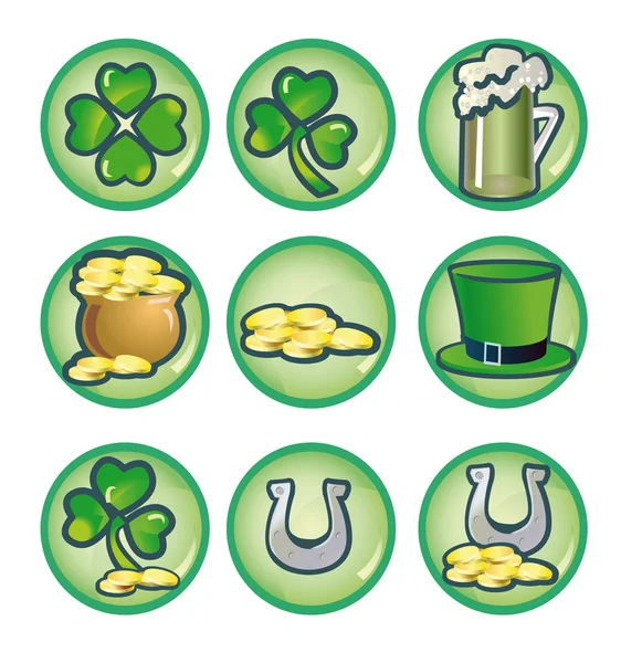 St. Patrick 's Day Ikonen — Stockfoto