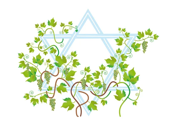 Background to congratulating on the Jewish holid — Stock Photo, Image