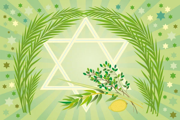 Joodse feestdag van Soekot vakantie — Stockfoto